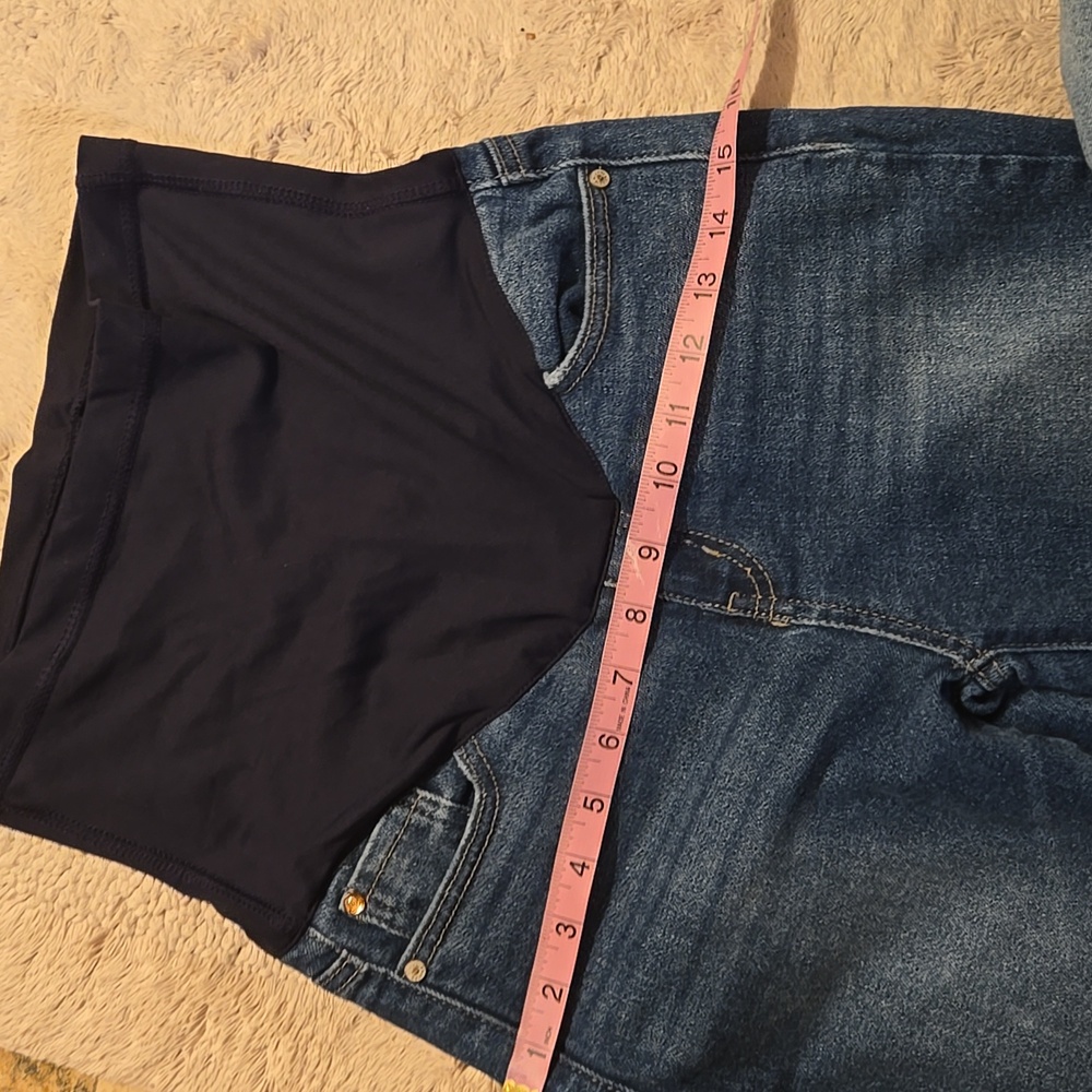 Women's Blue Maternity Jeans Size 24&25 - Picture 3 of 6